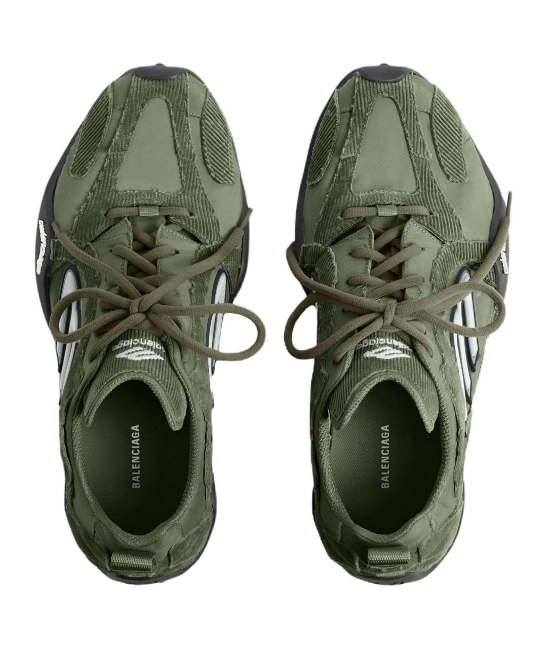 BALENCIAGA Зеленые низкие кроссовки / кеды, фото 5