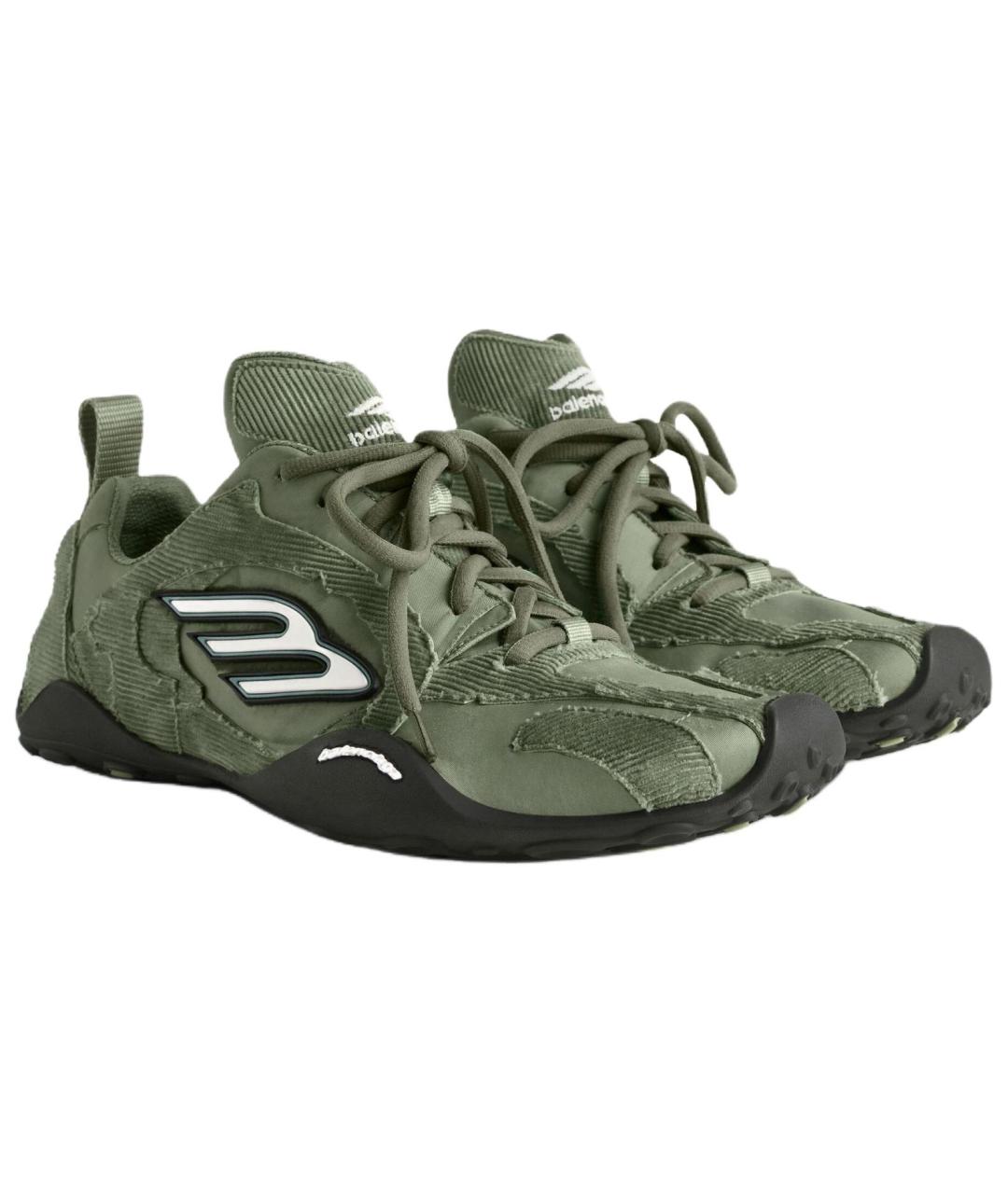 BALENCIAGA Зеленые низкие кроссовки / кеды, фото 3