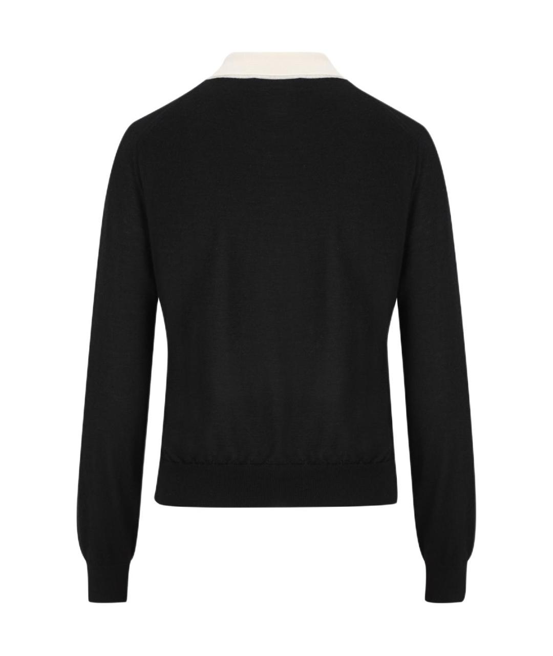 CELINE Черный кашемировый джемпер / свитер, фото 2