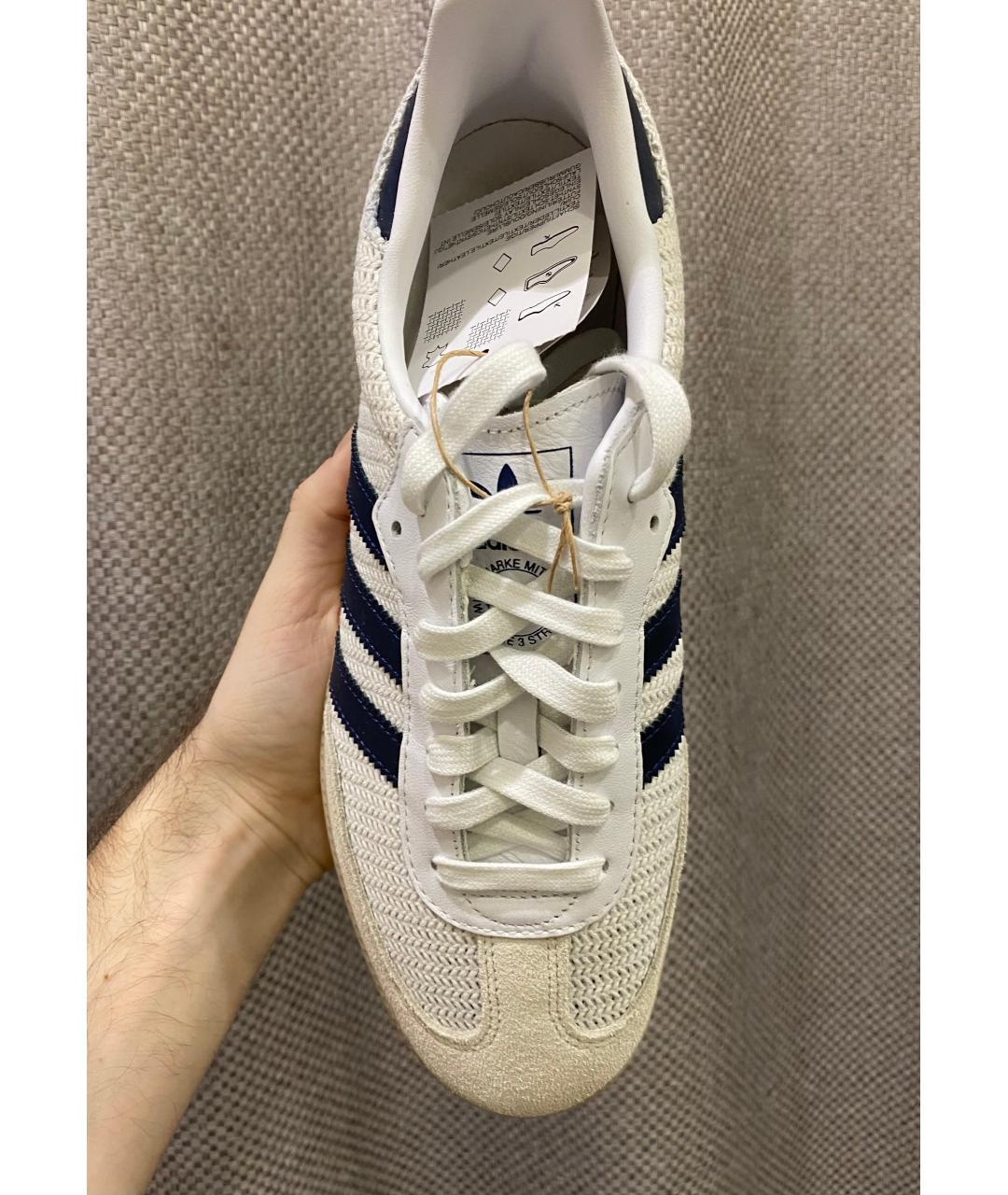 ADIDAS Белые замшевые кеды, фото 3