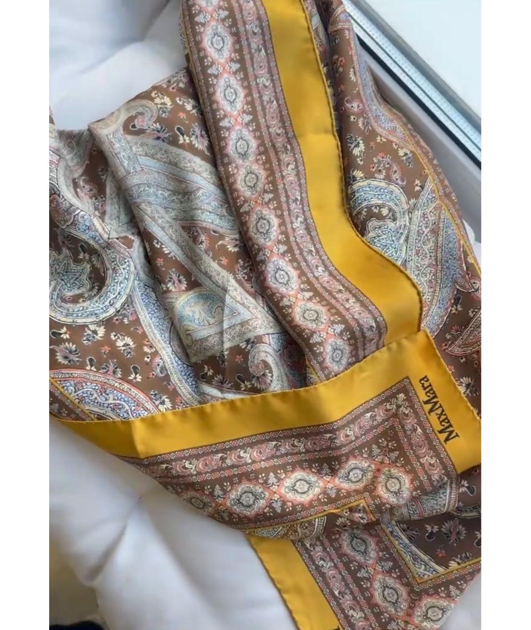 MAX MARA Мульти шелковый платок, фото 3