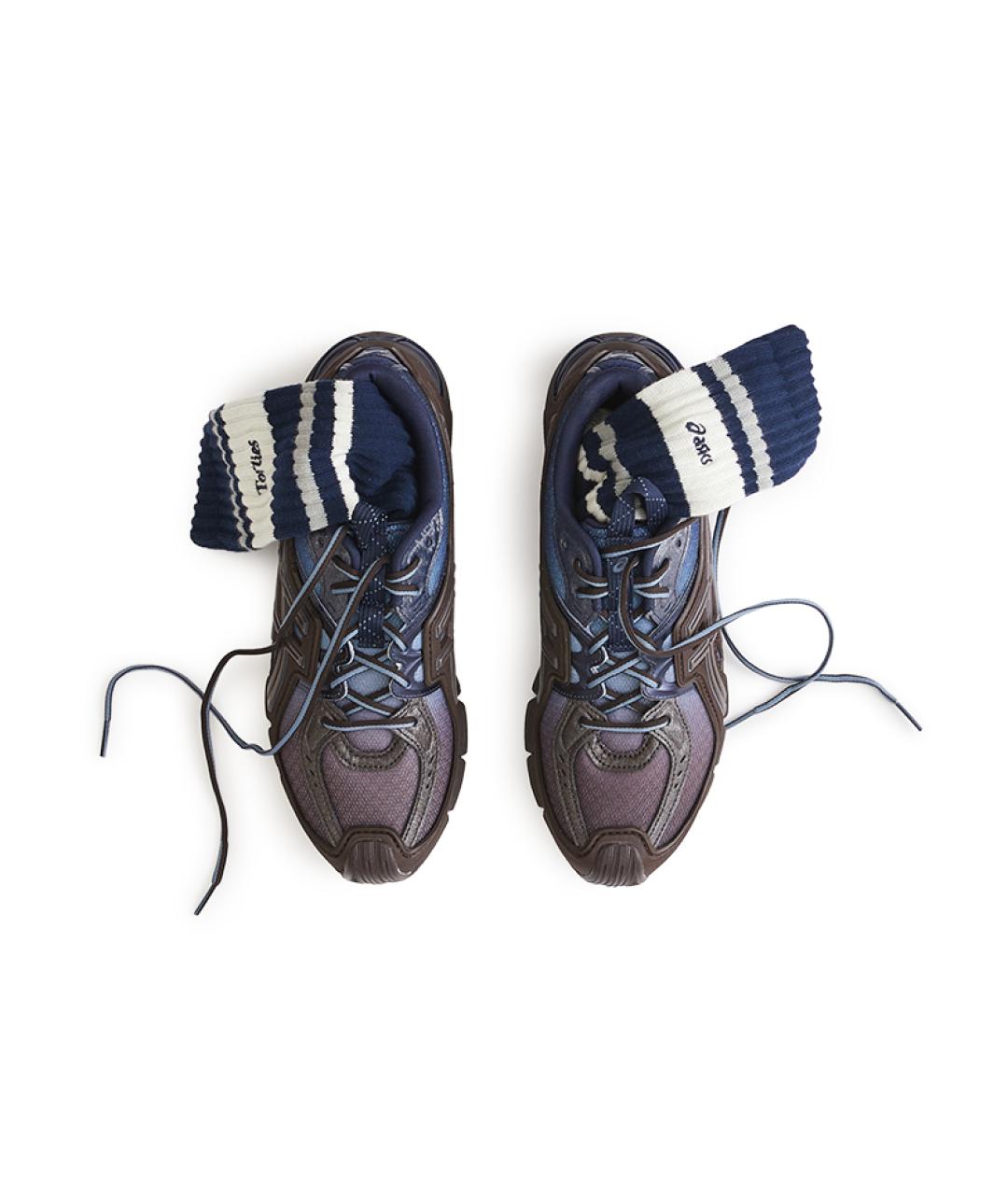 ASICS Черные синтетические кроссовки, фото 4