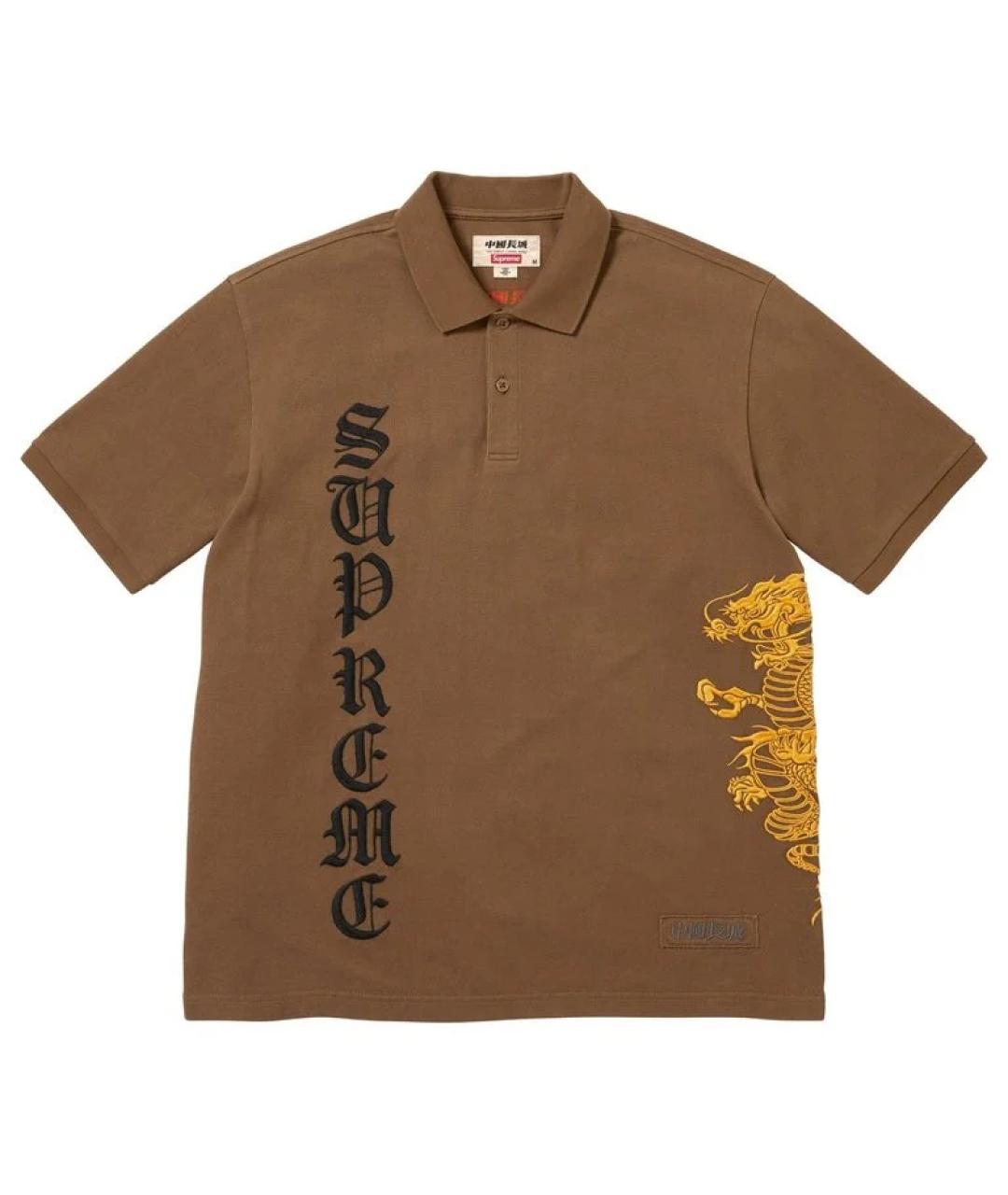 SUPREME Коричневая рубашка, фото 1