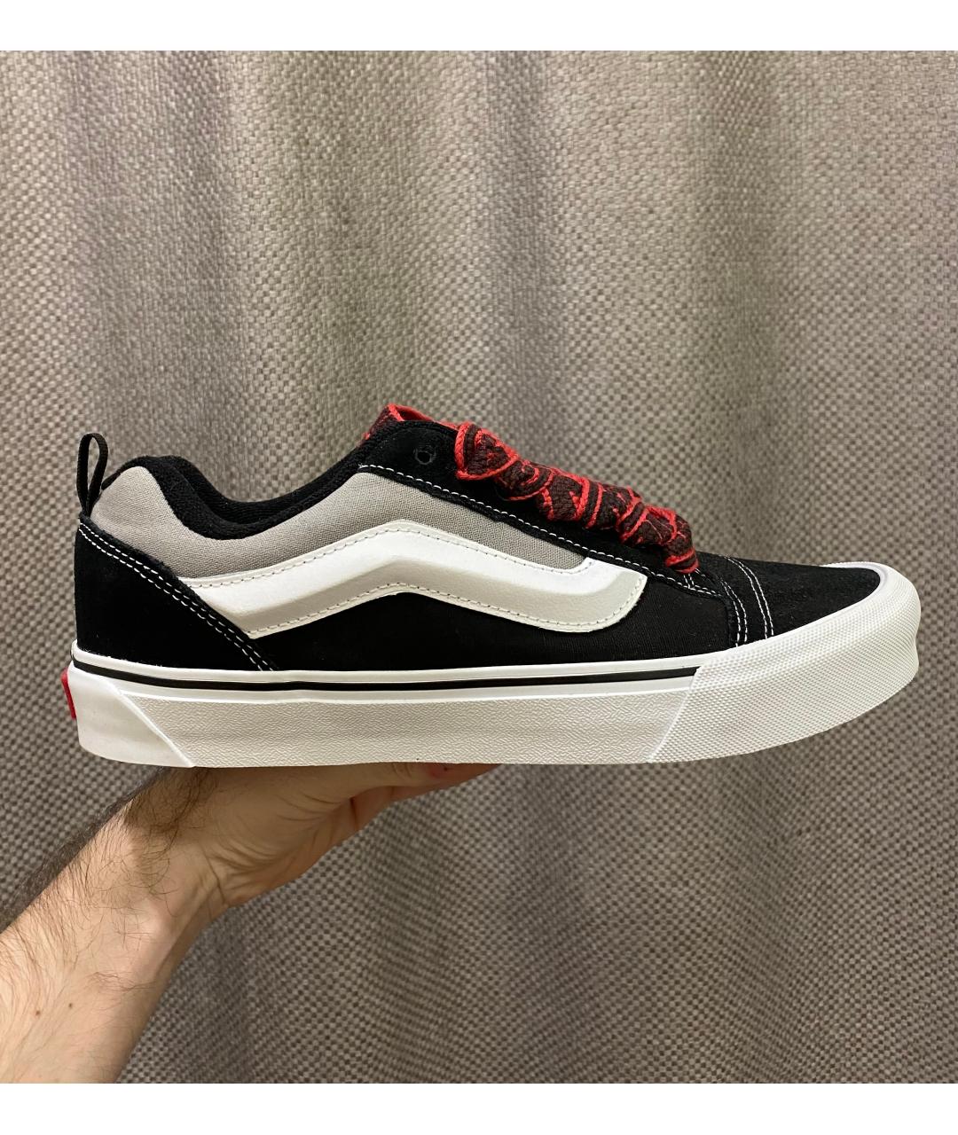 VANS Черные текстильные низкие кроссовки / кеды, фото 6