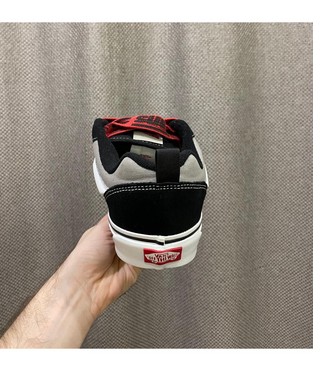 VANS Черные текстильные низкие кроссовки / кеды, фото 4