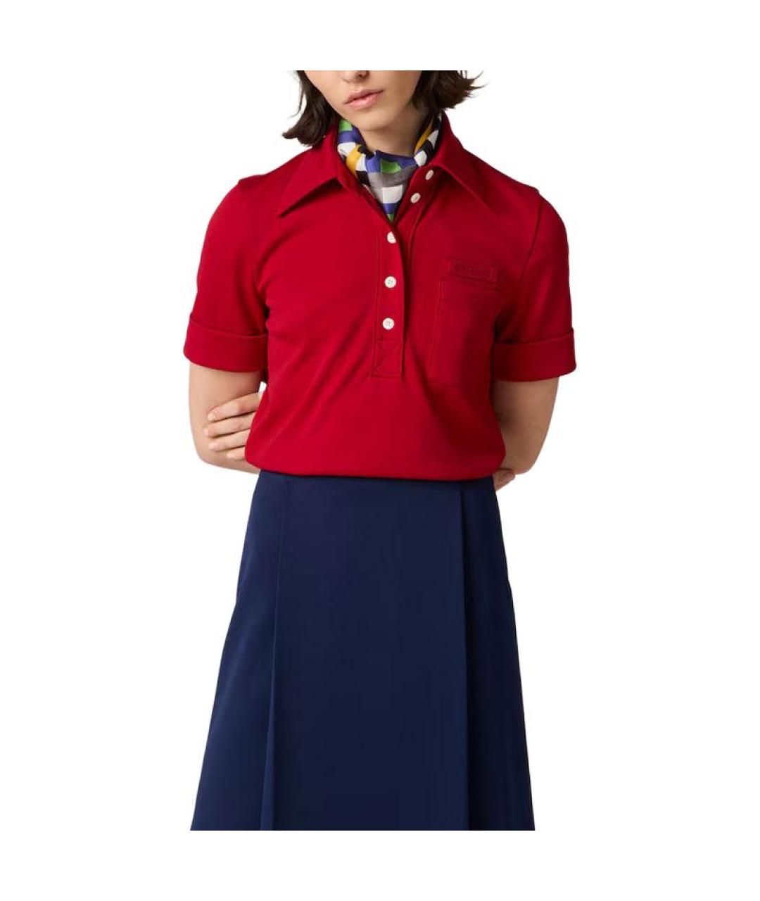 MIU MIU Красная рубашка, фото 5