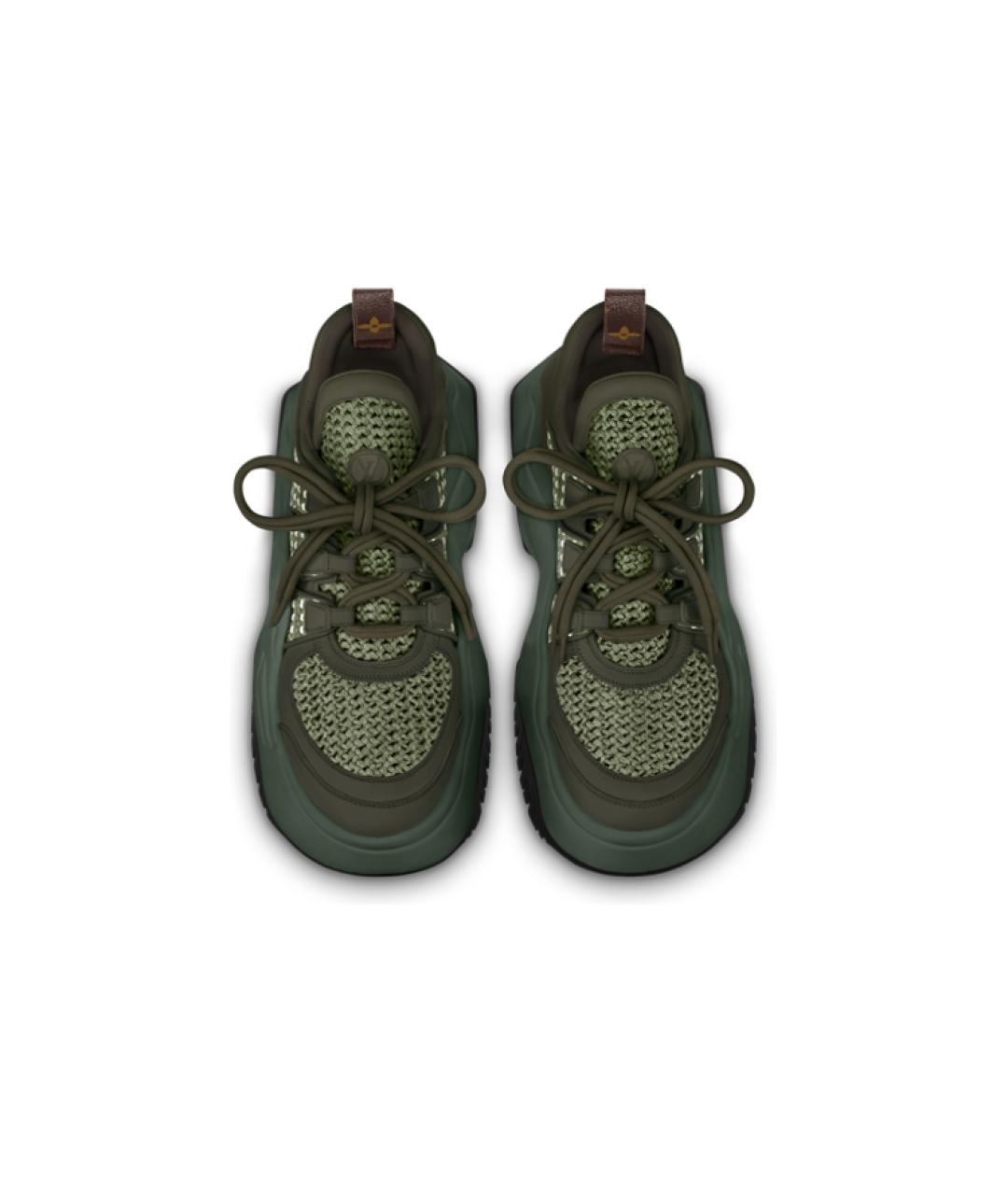 LOUIS VUITTON Зеленые кроссовки, фото 5