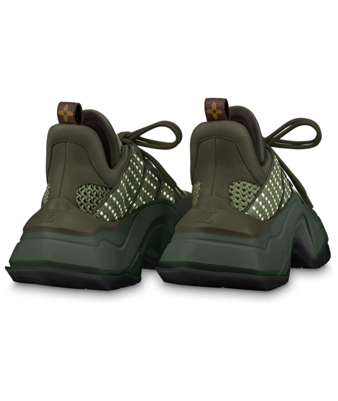 LOUIS VUITTON Зеленые кроссовки, фото 4