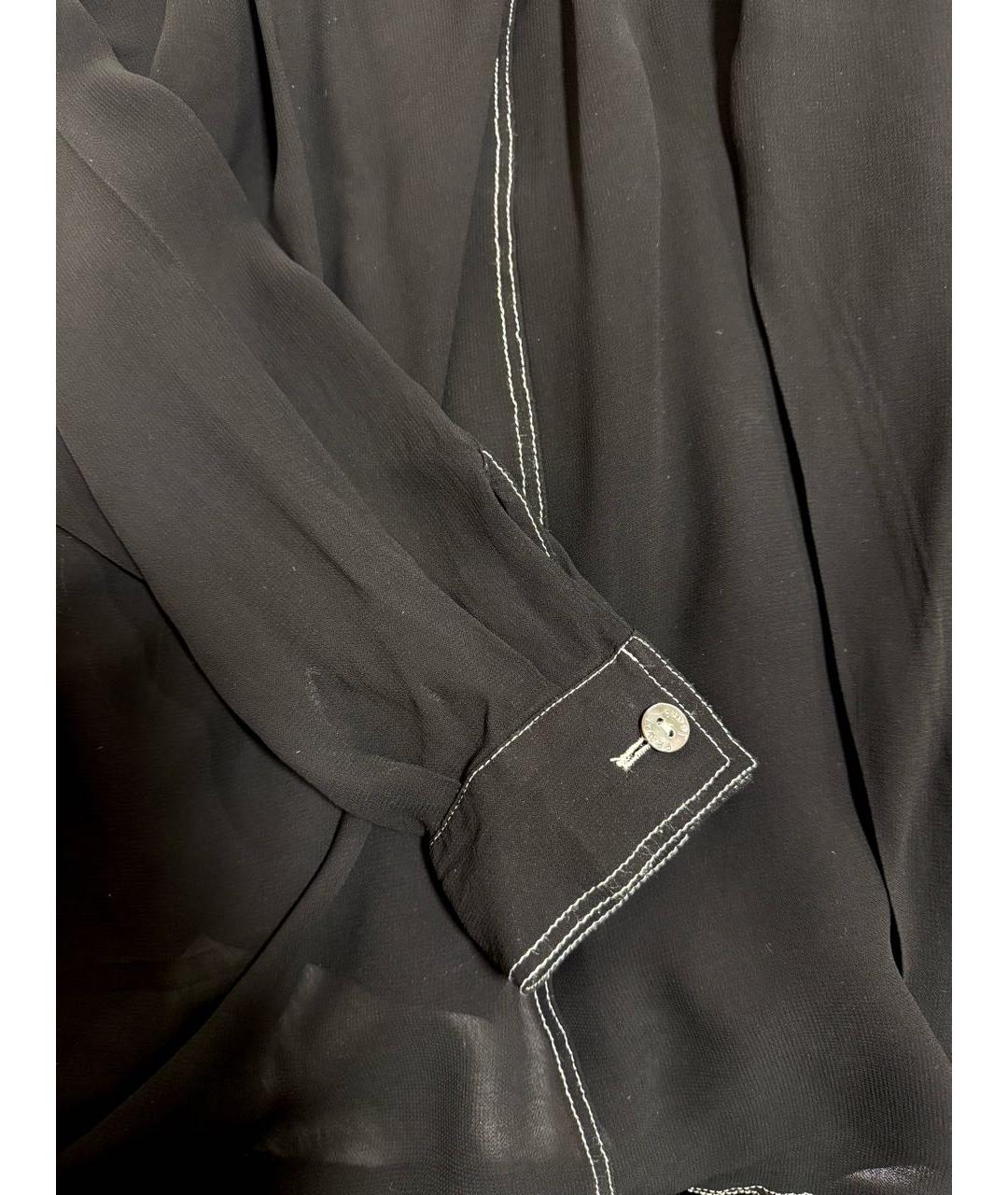 FENDI Черная вискозная рубашка, фото 4
