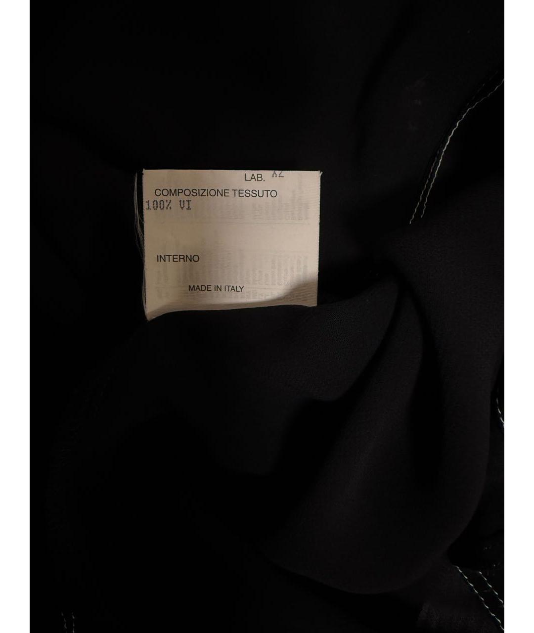 FENDI Черная вискозная рубашка, фото 7