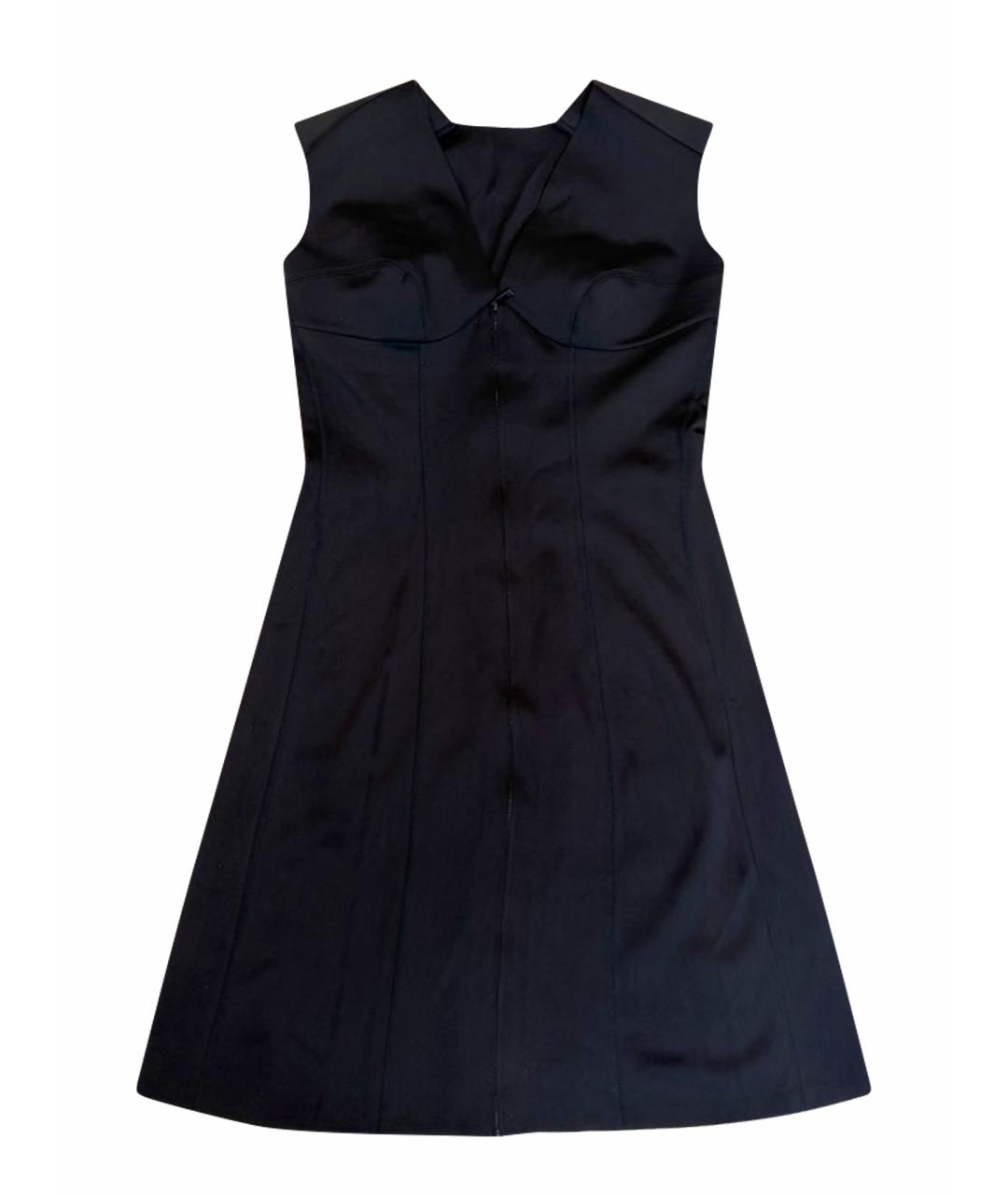 WOLFORD Черное полиэстеровое повседневное платье, фото 1