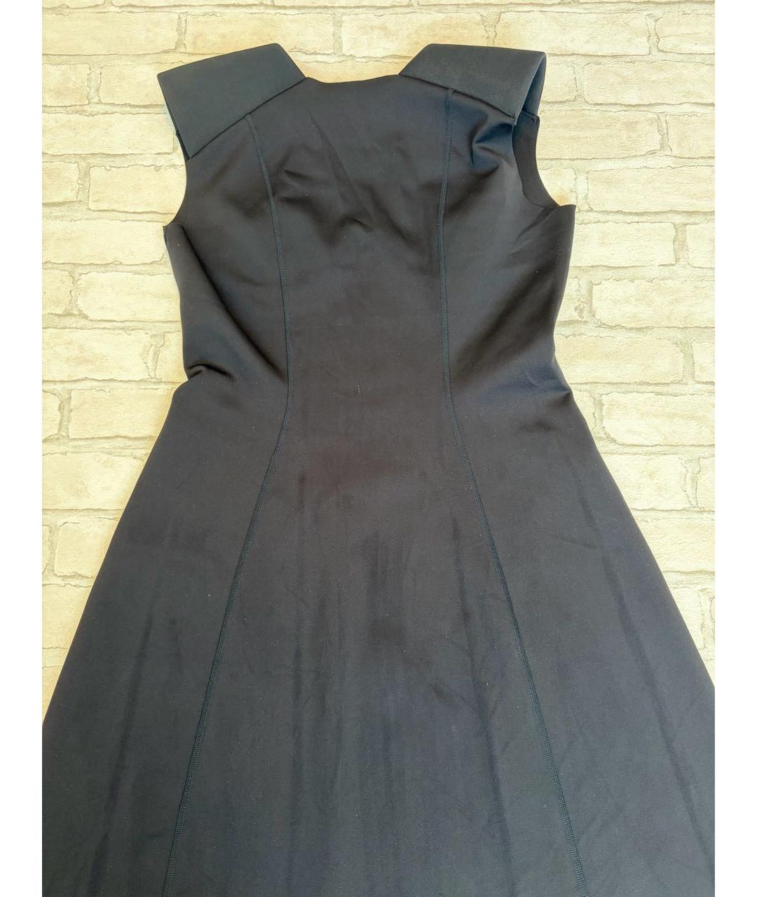 WOLFORD Черное полиэстеровое повседневное платье, фото 8