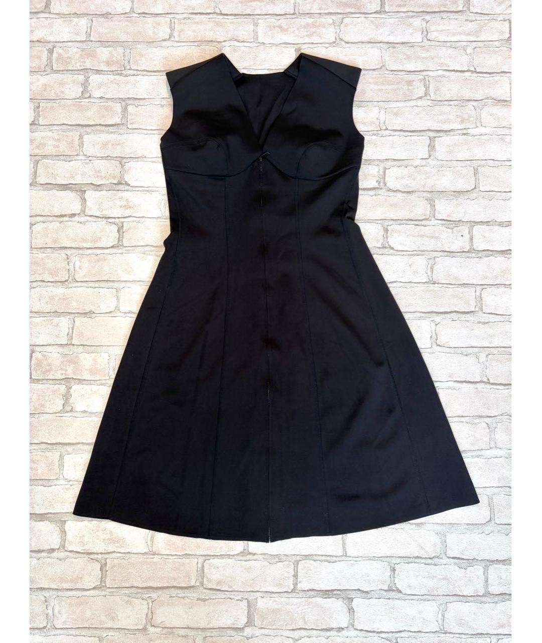 WOLFORD Черное полиэстеровое повседневное платье, фото 9