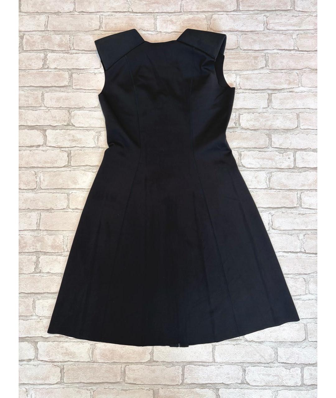 WOLFORD Черное полиэстеровое повседневное платье, фото 3