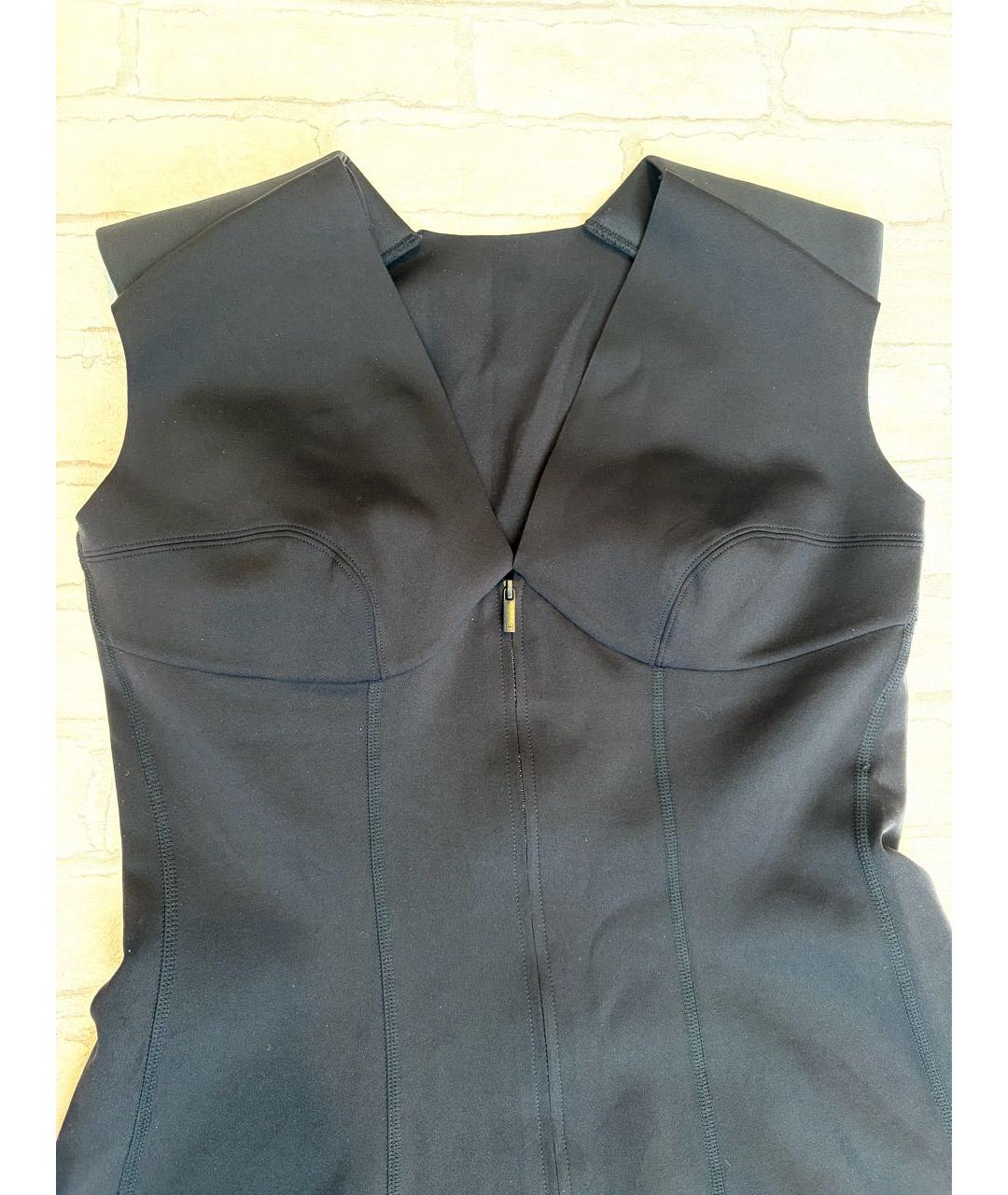 WOLFORD Черное полиэстеровое повседневное платье, фото 6