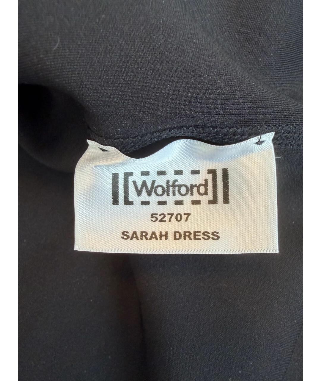 WOLFORD Черное полиэстеровое повседневное платье, фото 2