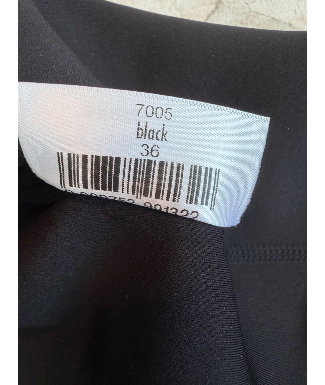 WOLFORD Черное полиэстеровое повседневное платье, фото 5