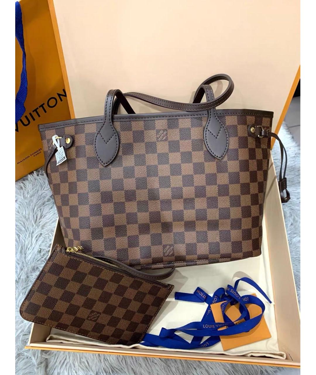 LOUIS VUITTON Коричневая сумка тоут, фото 4