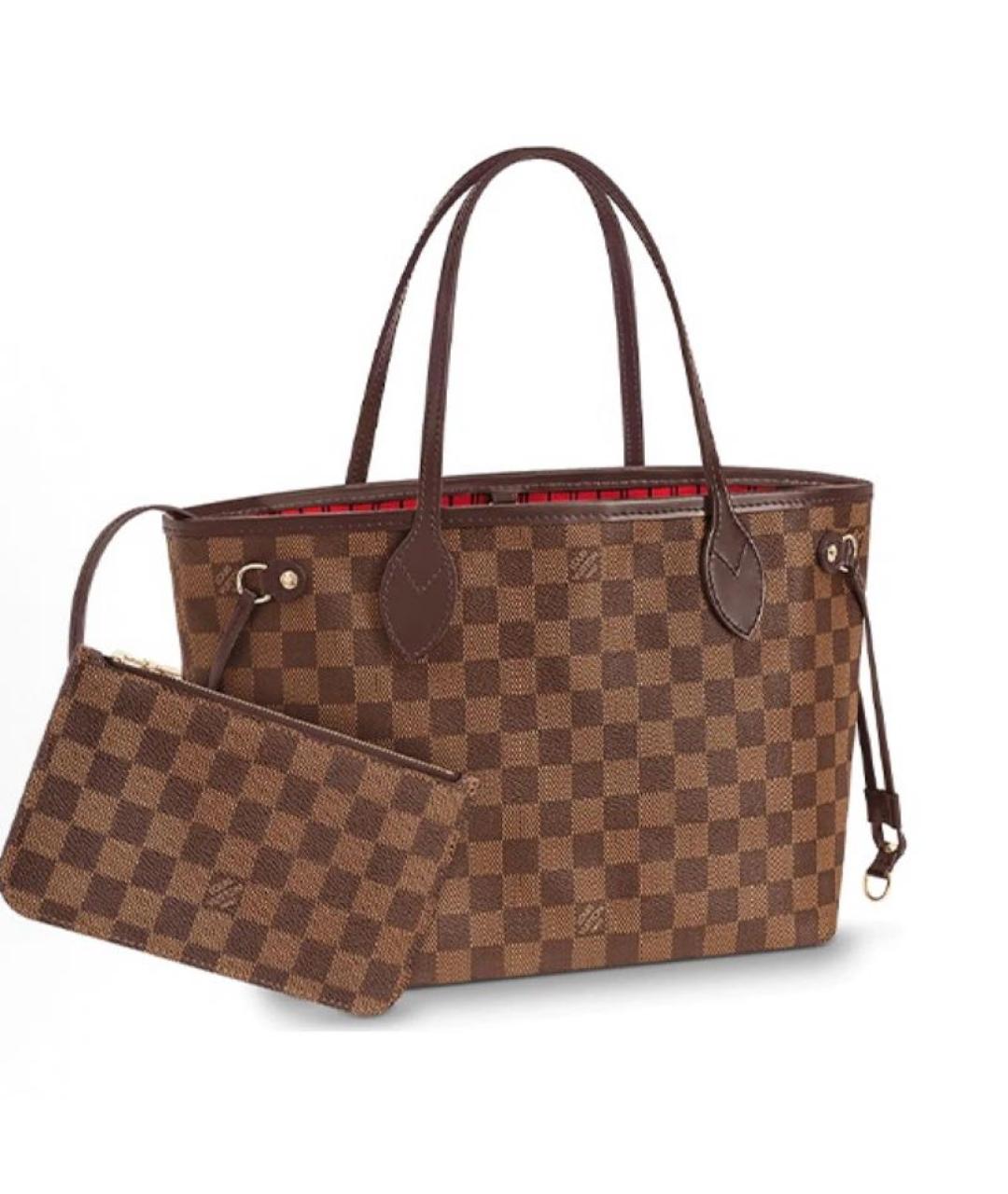 LOUIS VUITTON Коричневая сумка тоут, фото 3