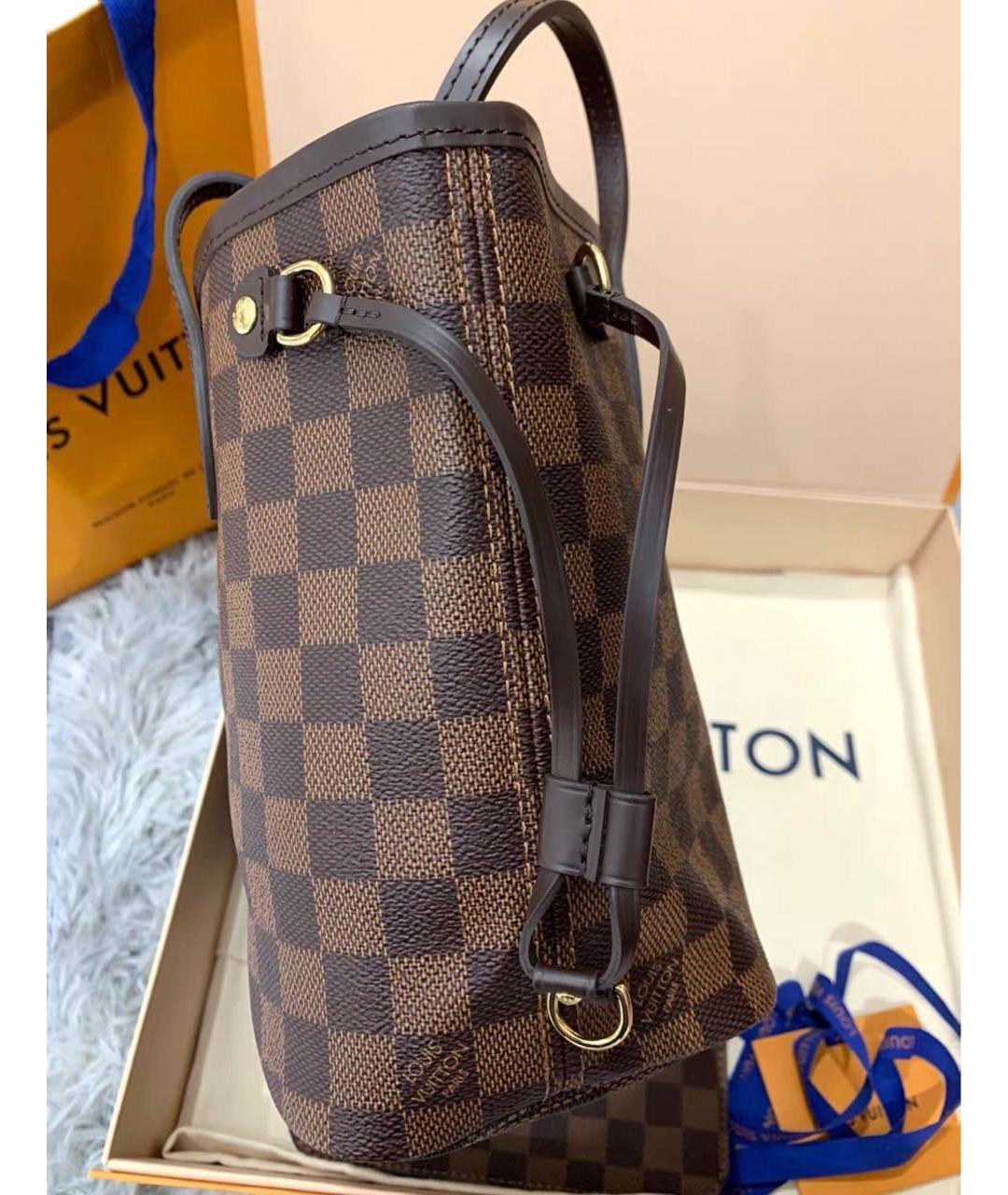 LOUIS VUITTON Коричневая сумка тоут, фото 5