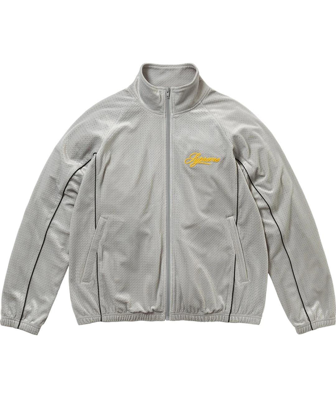 SUPREME Серебряная синтетическая куртка, фото 1