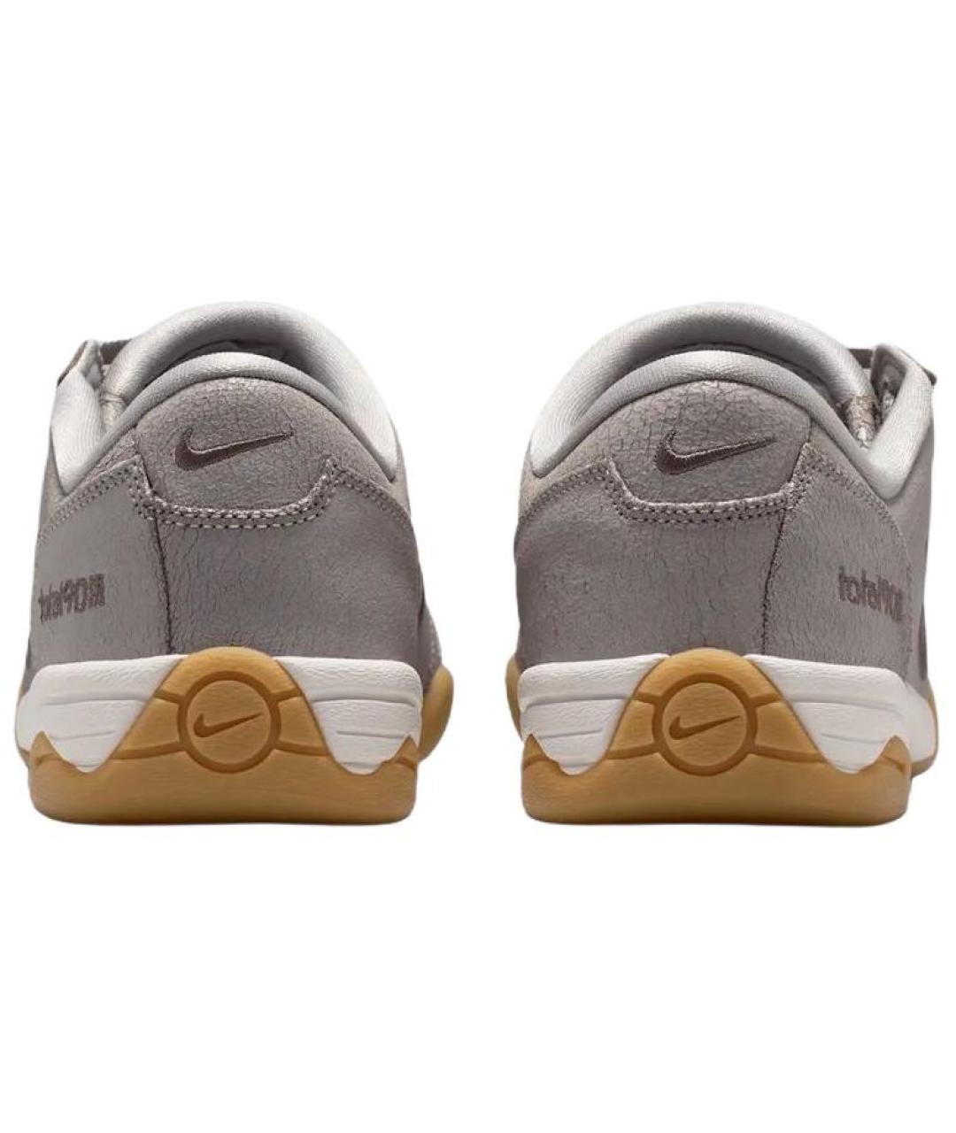 NIKE Серые кожаные кроссовки, фото 6