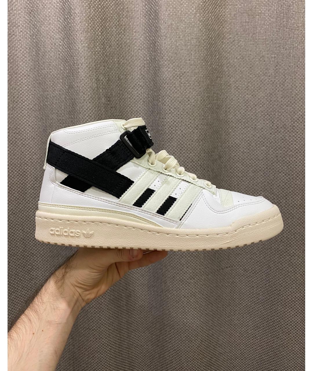 ADIDAS Белые низкие кроссовки / кеды из искусственной кожи, фото 7