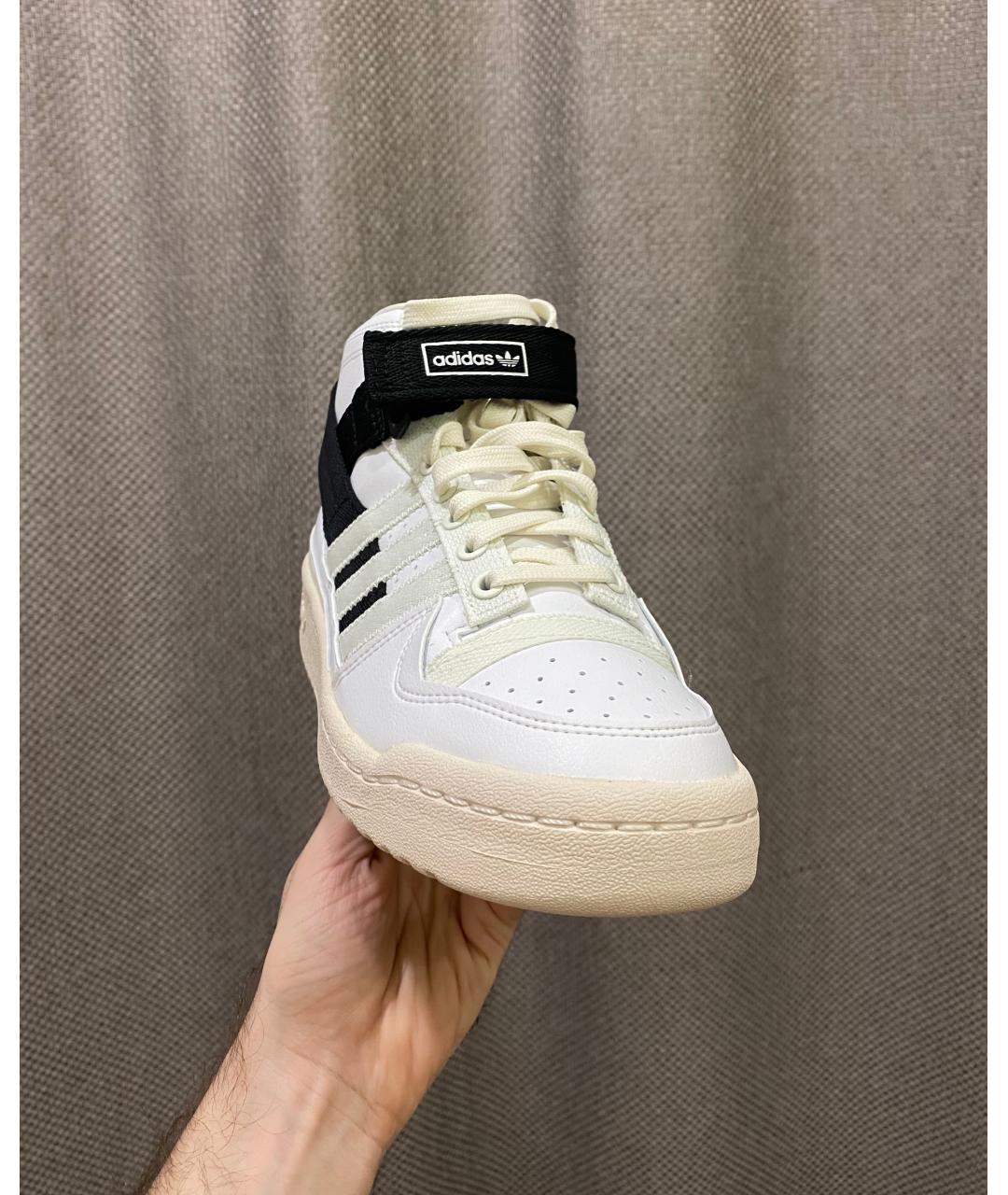 ADIDAS Белые низкие кроссовки / кеды из искусственной кожи, фото 2