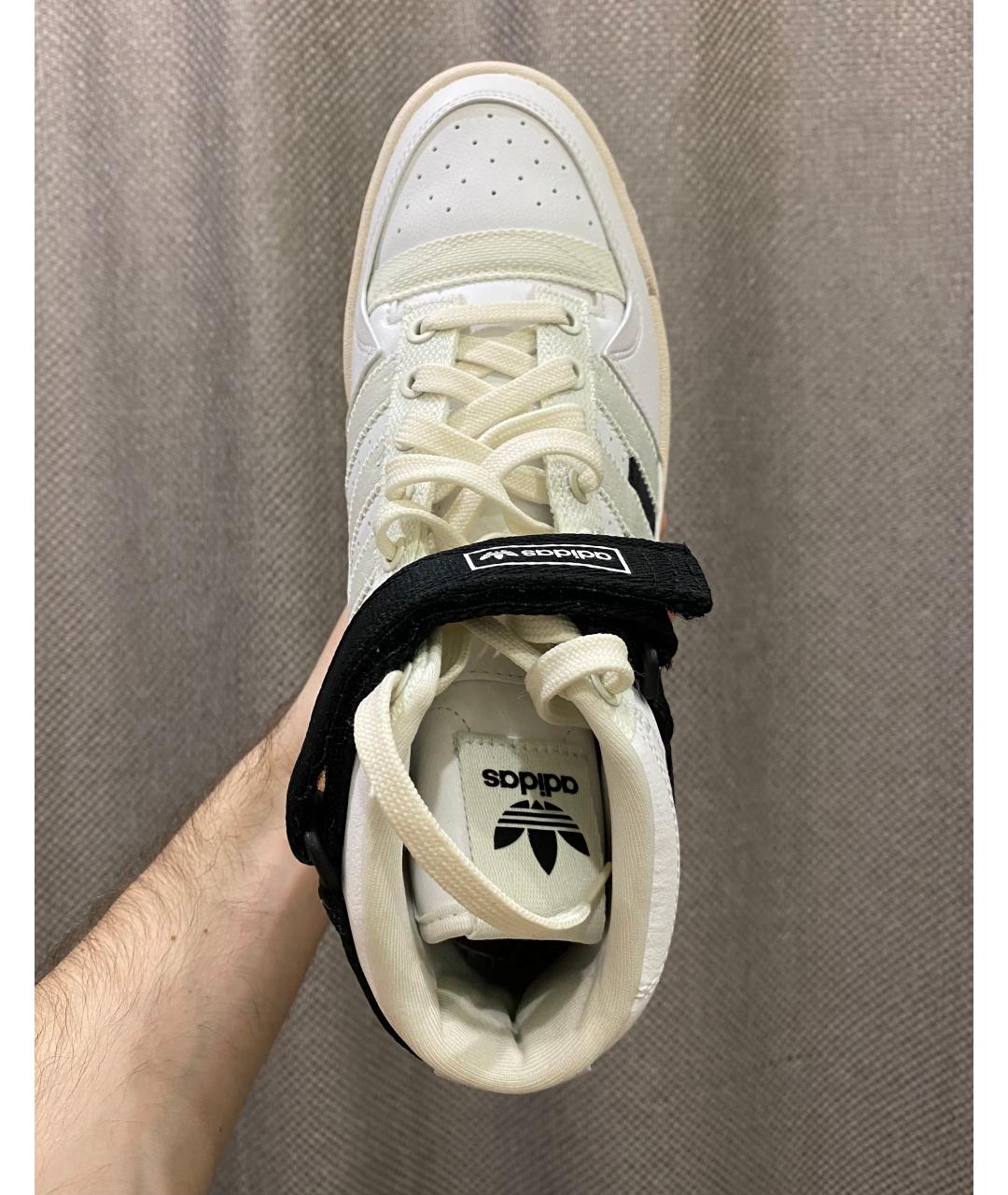 ADIDAS Белые низкие кроссовки / кеды из искусственной кожи, фото 3