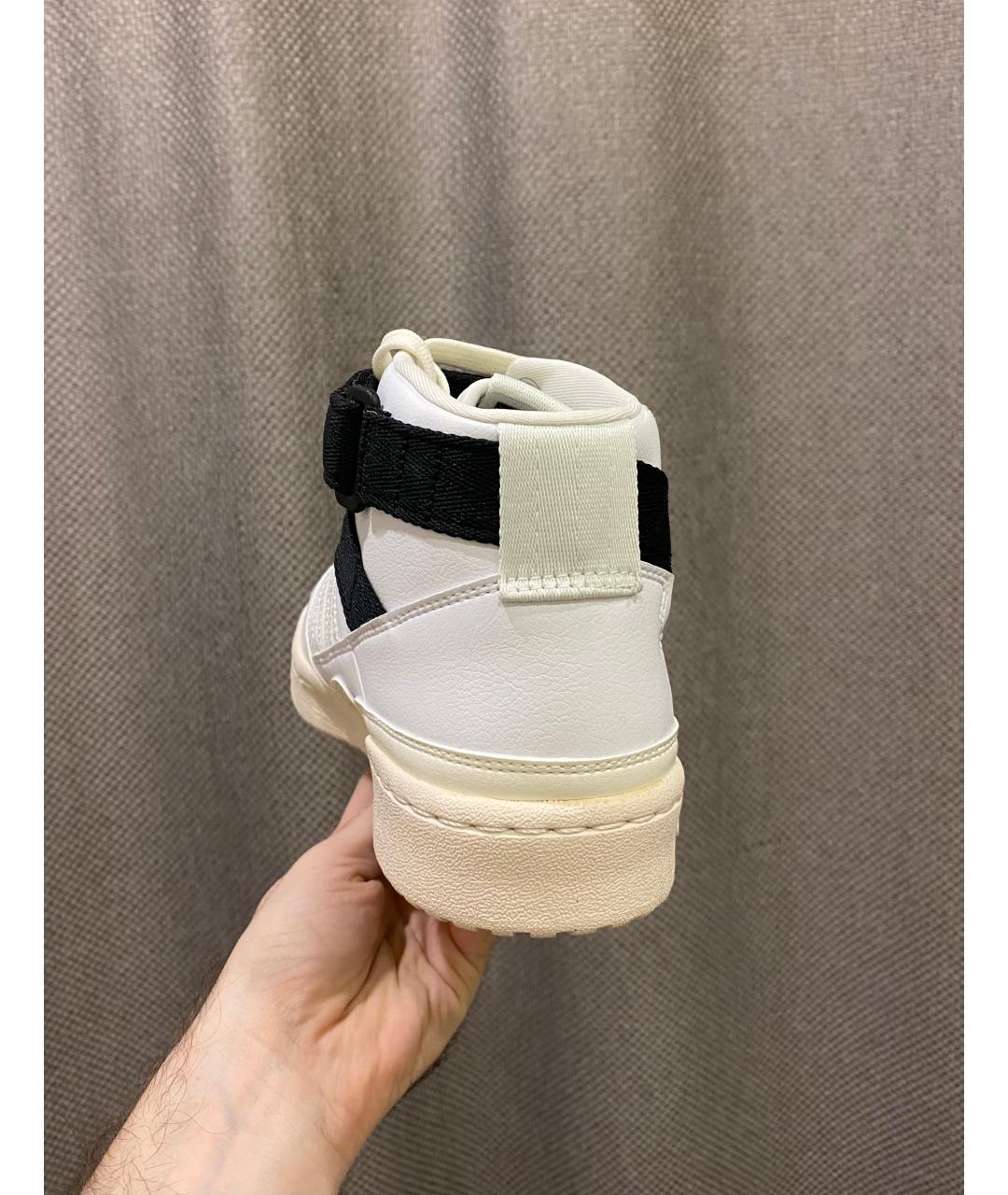 ADIDAS Белые низкие кроссовки / кеды из искусственной кожи, фото 4