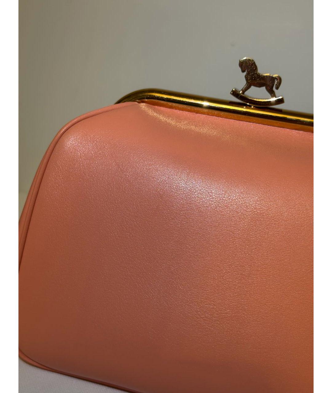 ULYANA SERGEENKO Коралловая кожаная сумка тоут, фото 2