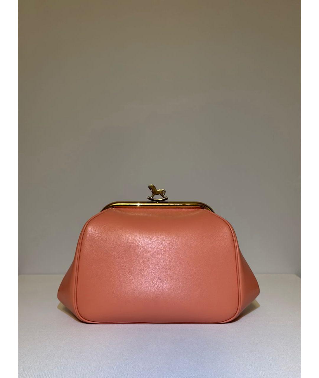 ULYANA SERGEENKO Коралловая кожаная сумка тоут, фото 5