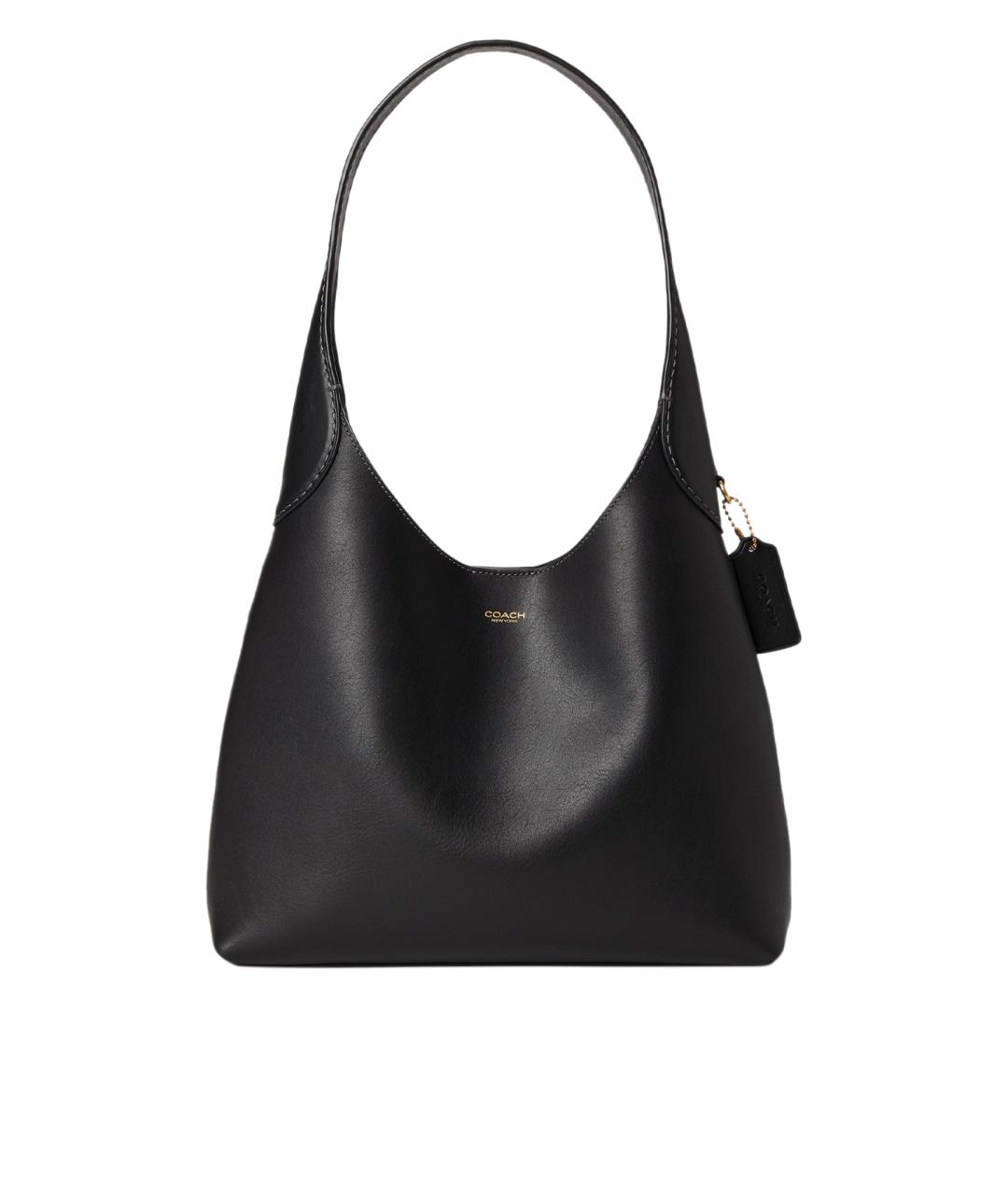 COACH Черная кожаная сумка через плечо, фото 1