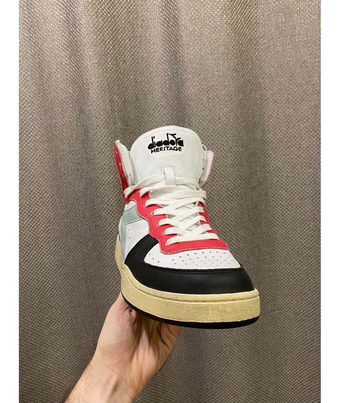 DIADORA HERITAGE Мульти кожаные высокие кроссовки / кеды, фото 2