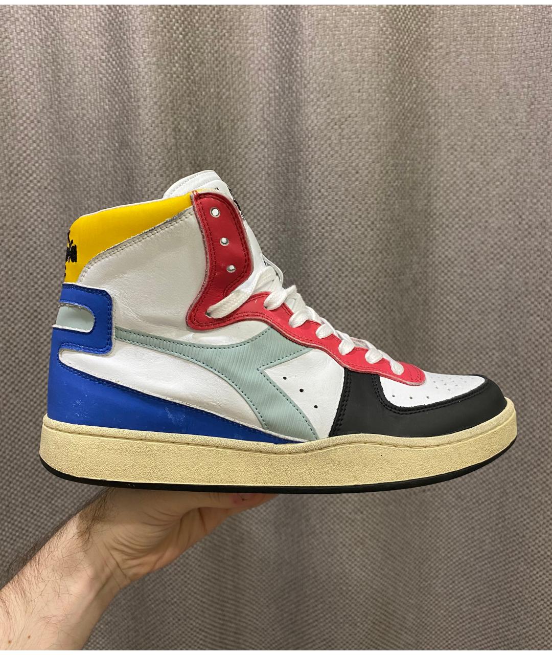 DIADORA HERITAGE Мульти кожаные высокие кроссовки / кеды, фото 7