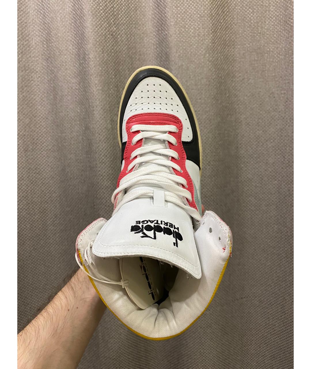 DIADORA HERITAGE Мульти кожаные высокие кроссовки / кеды, фото 3