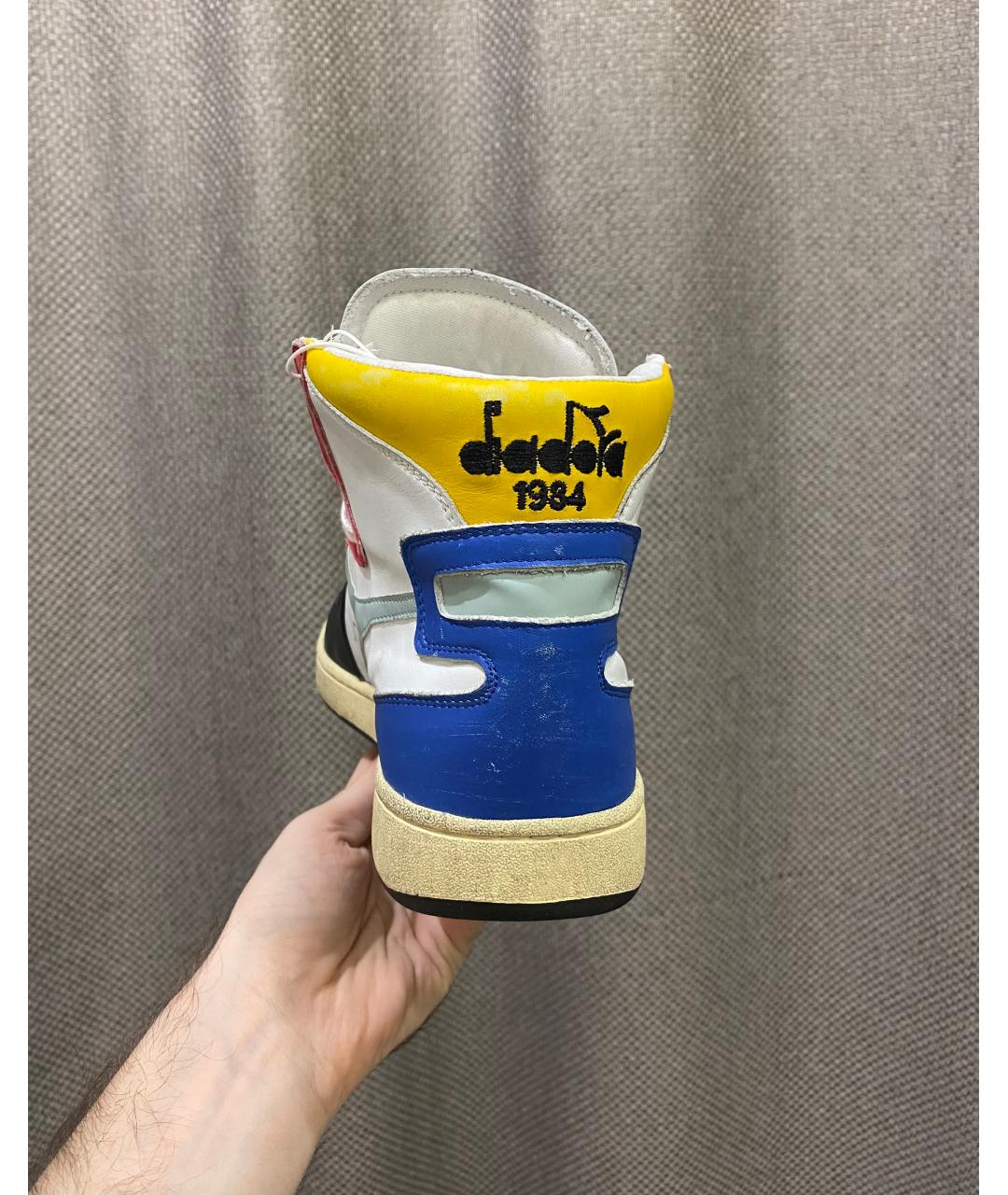 DIADORA HERITAGE Мульти кожаные высокие кроссовки / кеды, фото 4