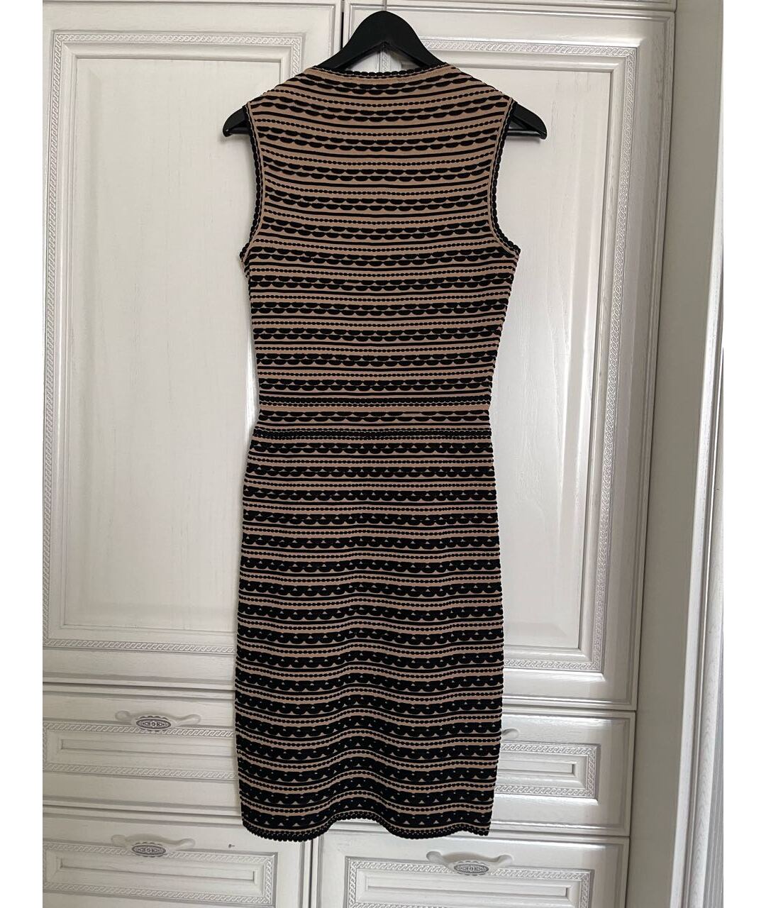 CHRISTIAN DIOR Коричневое вискозное повседневное платье, фото 3