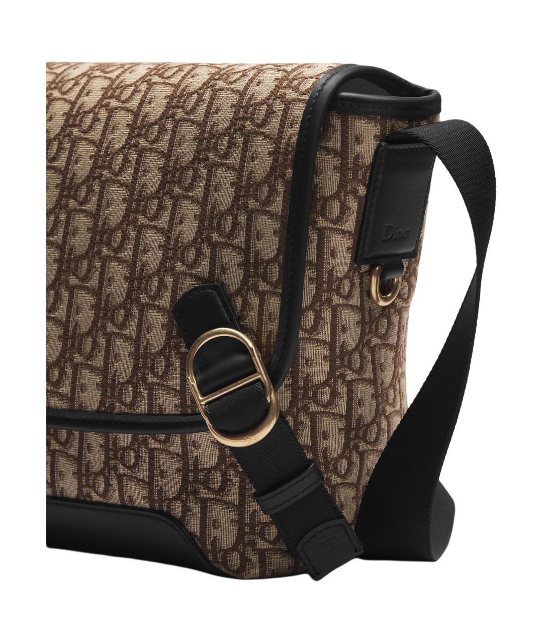 CHRISTIAN DIOR Коричневая сумка на плечо, фото 5