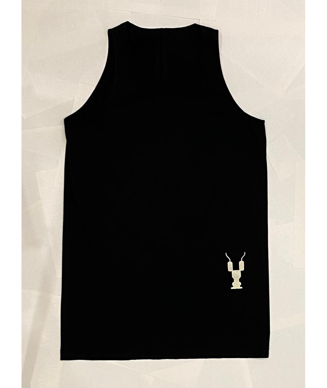 RICK OWENS DRKSHDW Черная хлопковая майка, фото 5