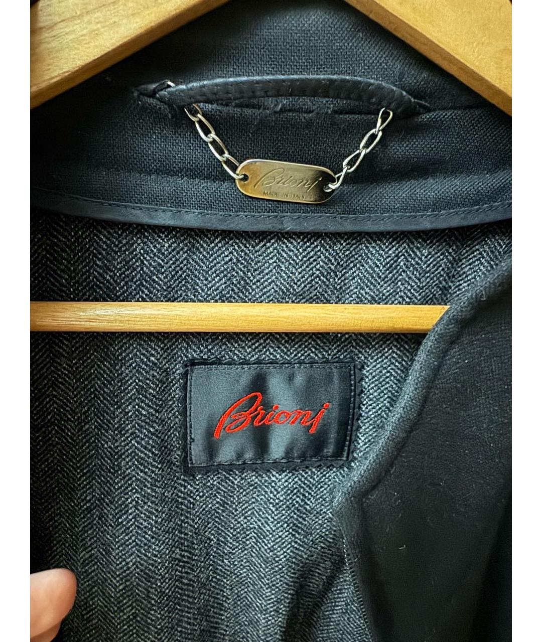 BRIONI Черная замшевая куртка, фото 4