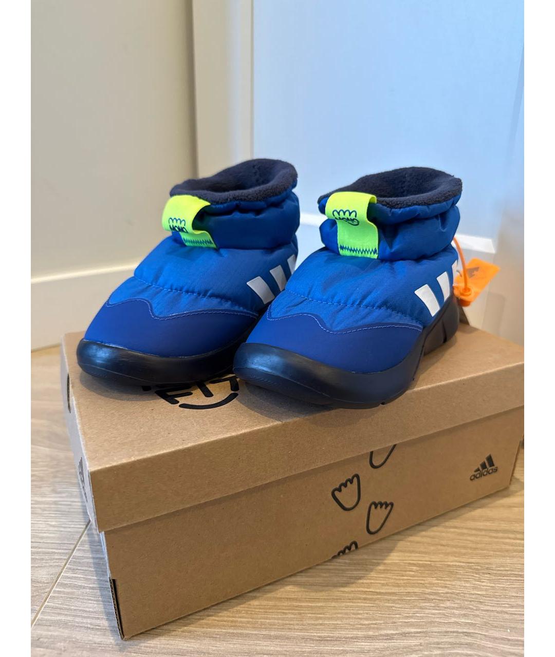 ADIDAS Синие ботинки, фото 2