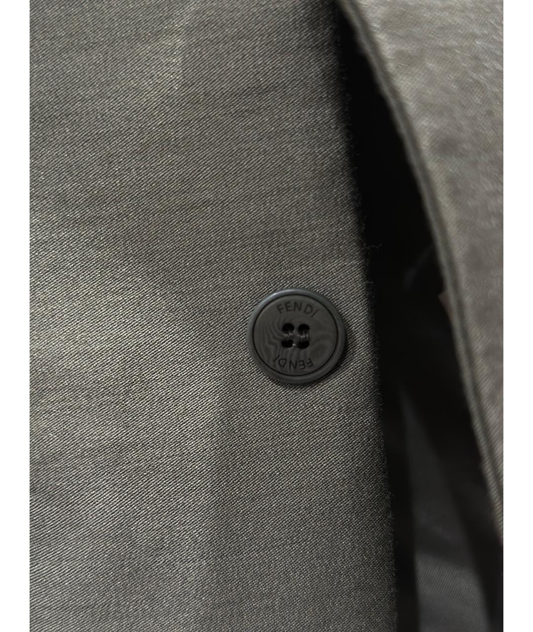 FENDI Зеленый хлопковый жакет / жилет, фото 5