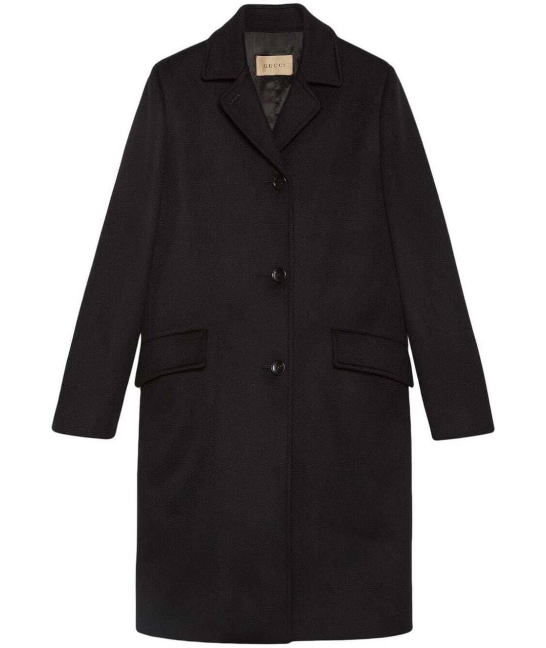 GUCCI Черное шерстяное пальто, фото 9