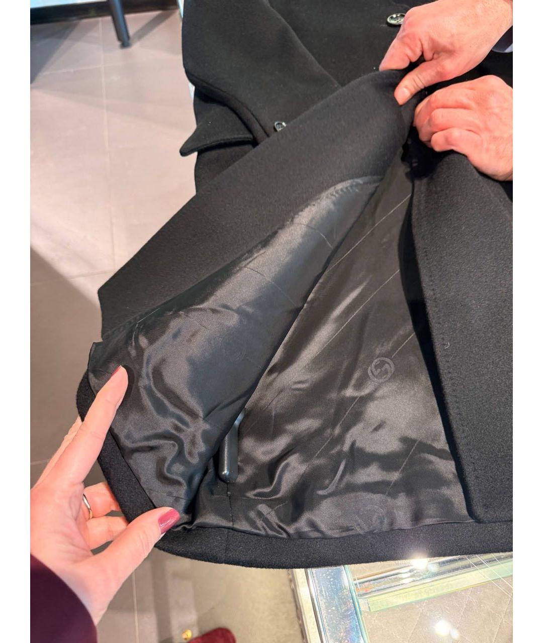 GUCCI Черное шерстяное пальто, фото 8