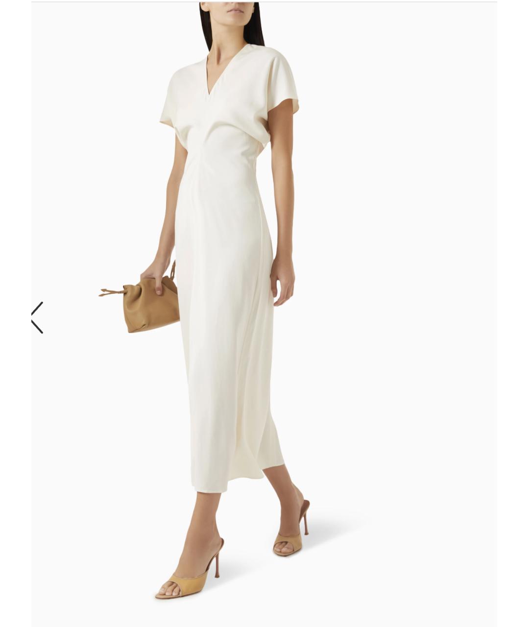 ANINE BING Белое вискозное платье, фото 4