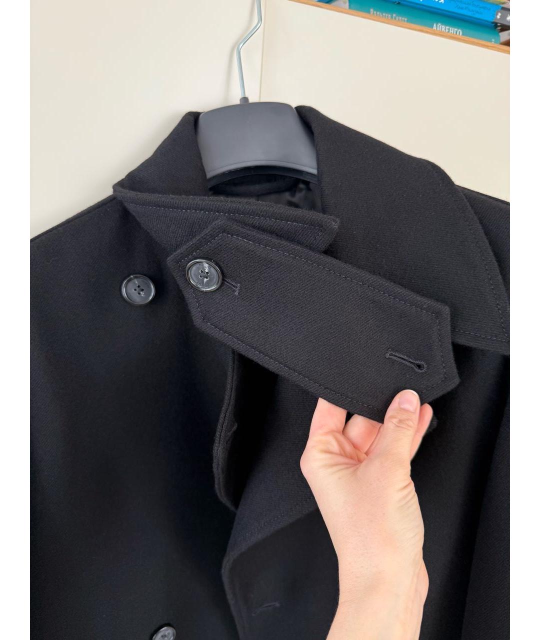 TOTEME Черное шерстяное пальто, фото 3