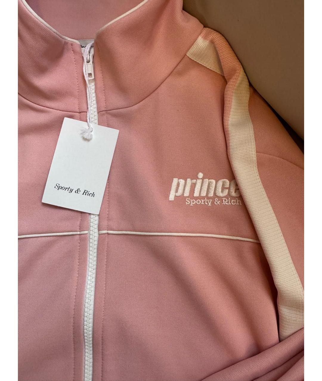 SPORTY AND RICH Розовый полиэстеровый спортивные костюмы, фото 5