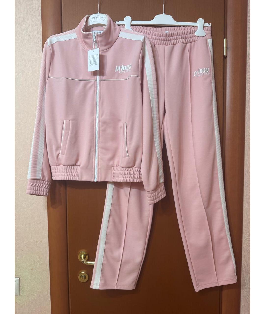 SPORTY AND RICH Розовый полиэстеровый спортивные костюмы, фото 3