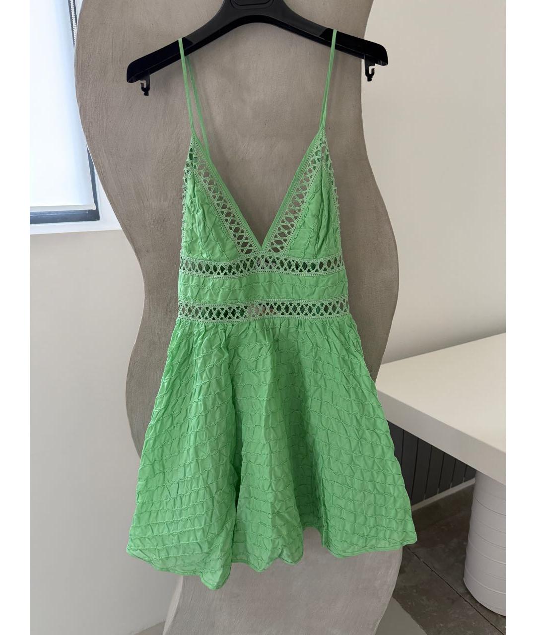 CHARO RUIZ Зеленый хлопковый сарафан, фото 6